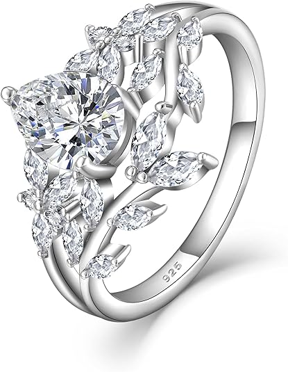 MOOSEA Willow Twig Moissanite Engagement Ring 1.2ct